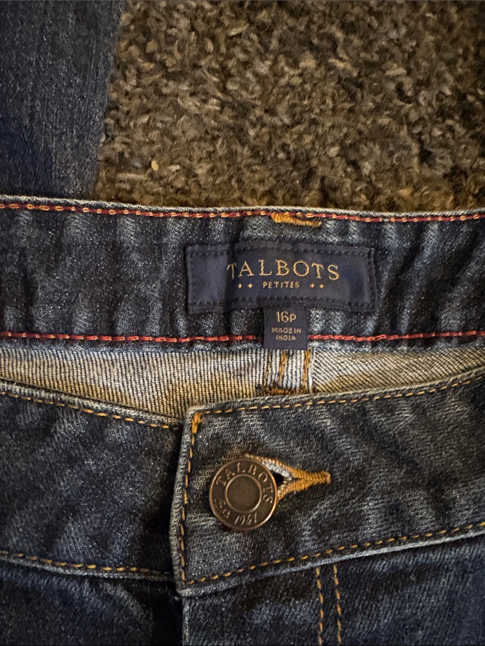 Talbots Dark Indigo Curvy Straight Leg Jeans - Picture 2 of 7